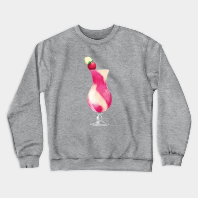 Frosty Strawberry Banana Daiquiri Crewneck Sweatshirt by Star Sandwich